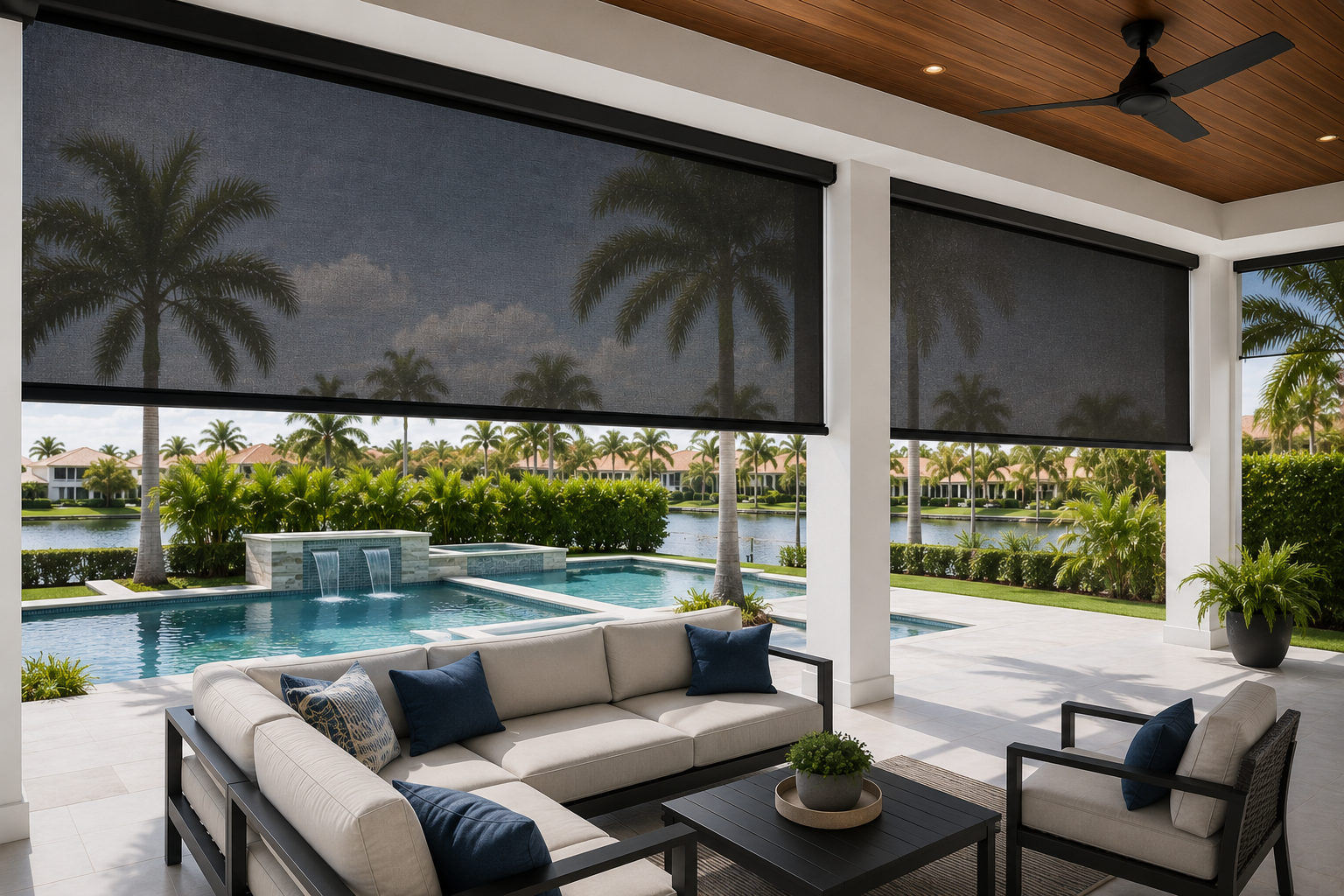 Motorized Solar Shades